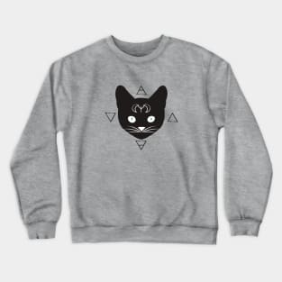 Elemental black cat Crewneck Sweatshirt